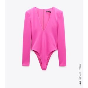 NWT Zara bodysuit shoulder pads